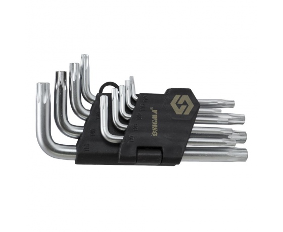 Фото 2 - Ключи TORX 9шт T10-T50 CrV (короткие с отверстием) SIGMA (4022211)