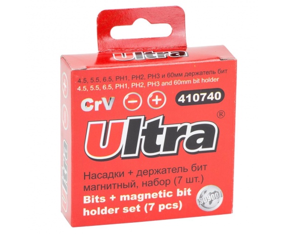 Фото 4 - Набор бит + адаптер 7шт S2 (пласт кейс) ULTRA (4013102)