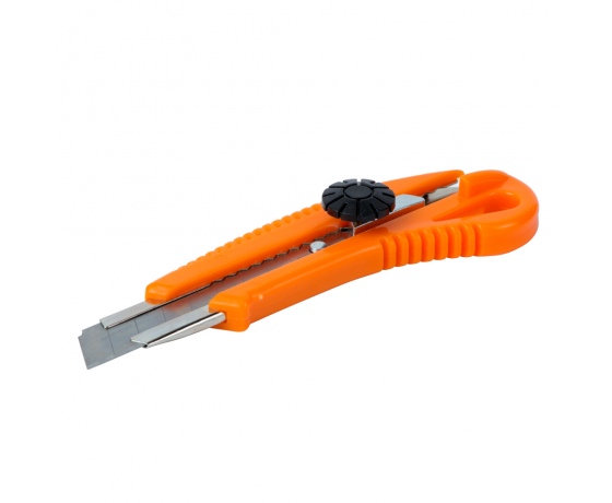 Фото 3 - Нож строительный (пластиковый корпус) лезвие 18мм винтовой замок SIGMA (8213031)