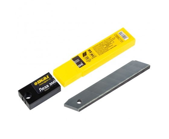 Фото 3 - Лезвия сменные (прямые) 18мм 10шт SIGMA (8218101)