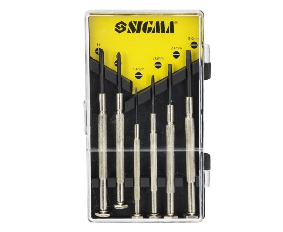 Фото 2 - Набор отверток для точных работ 6шт CrV (кейс) SIGMA (4003051)
