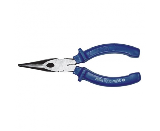 Фото 2 - Длинногубцы изогнутые 200мм синие SIGMA (4356201)