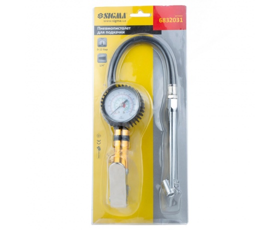 Фото 9 - Пневмопистолет для подкачки (удлин. наконечник) SIGMA (6832031)