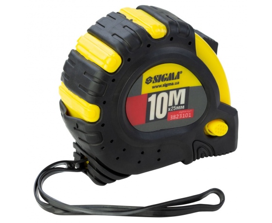 Фото 4 - Рулетка магнитная фиксатор + тормоз 10м×25мм SIGMA (3823101)
