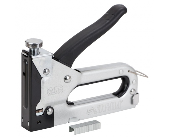 Фото 2 - Степлер с регулятором для скоб 4-14мм хром SIGMA (2821021)