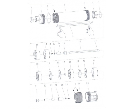 Фото 6 - Насос центробежный скважинный 1.1кВт H 163(125)м Q 45(30)л/мин Ø80мм AQUATICA (DONGYIN) (777105)