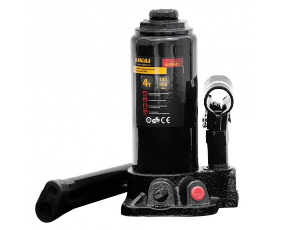 Фото 2 - Домкрат гидравлический бутылочный mid 4т H 180-350мм SIGMA (6105041)