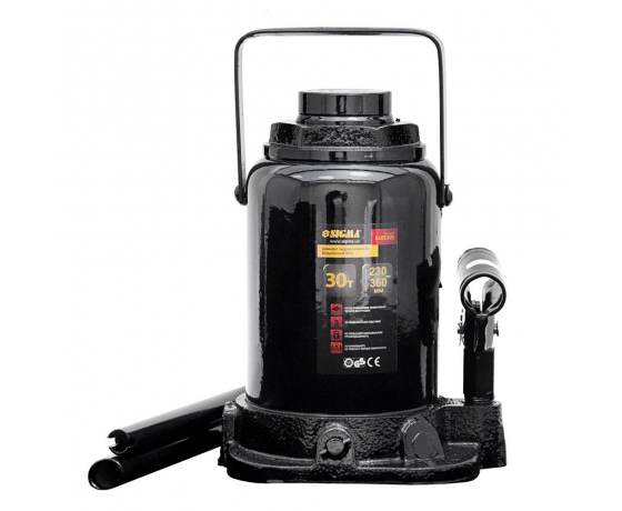 Фото 2 - Домкрат гидравлический бутылочный mid 30т H 230-360мм SIGMA (6105301)