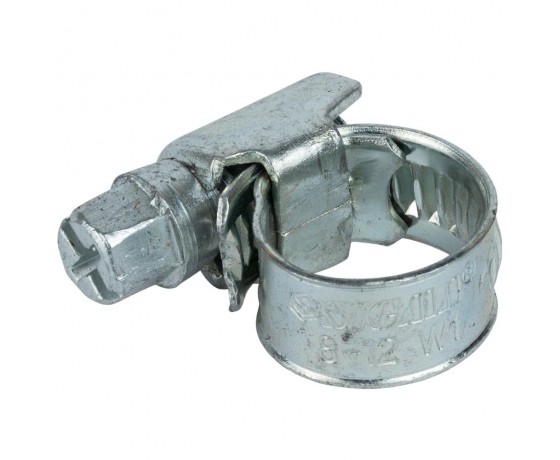 Фото 2 - Хомут червячный оцинкованный 9мм D8-12мм 25шт SIGMA (2511001)