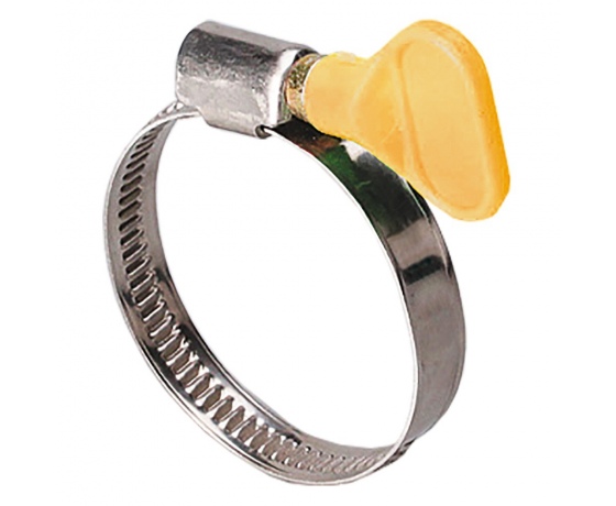 Фото 2 - Хомут червячный нержавеющий с бабочкой 9мм D12-22мм 25шт SIGMA (2512031)