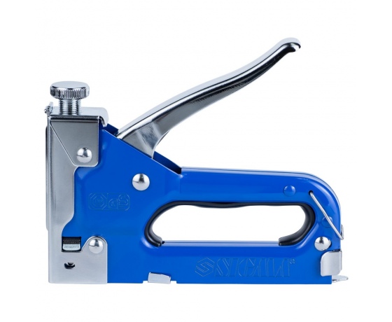 Фото 3 - Степлер с регулятором для скоб 4-14мм (синий) SIGMA (2821011)