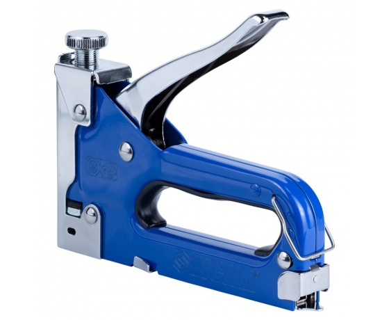 Фото 4 - Степлер с регулятором для скоб 4-14мм (синий) SIGMA (2821011)
