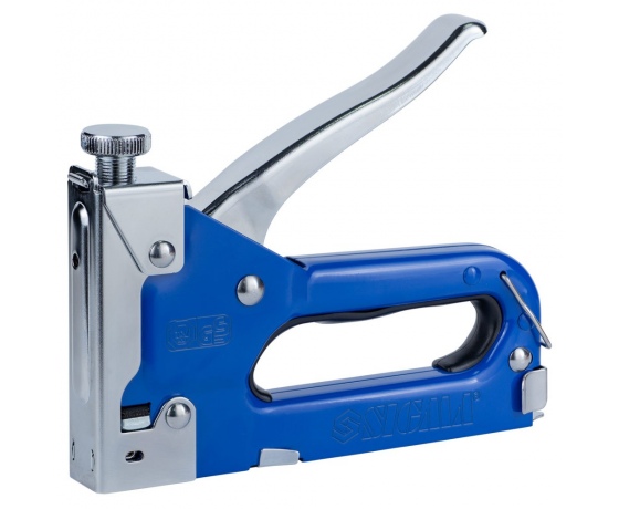 Фото 2 - Степлер с регулятором для скоб 4-14мм (синий) SIGMA (2821011)