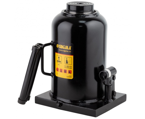 Фото 2 - Домкрат гидравлический бутылочный 50т H 280-470мм SIGMA (6101501)
