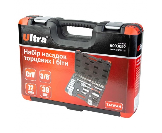 Фото 8 - Набор насадок торцевых и бит 3/8