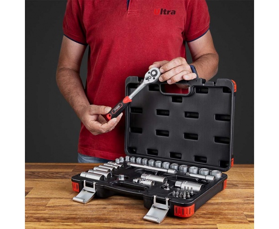 Фото 9 - Набор насадок торцевых и бит 3/8