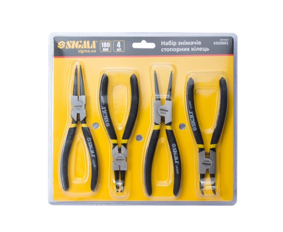 Фото 3 - Набор съемников стопорных колец 4шт 180мм SIGMA (4350001)