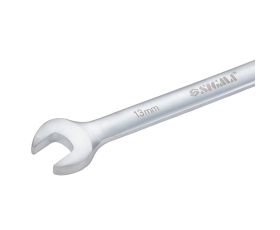 Фото 5 - Ключ рожково-накидной трещоточный 13мм CrV satine SIGMA (6022131)