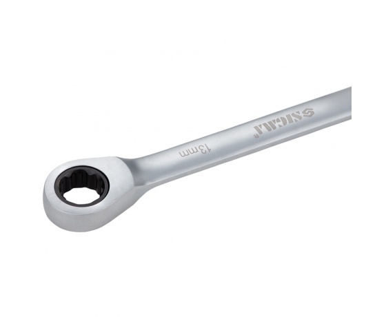 Фото 6 - Ключ рожково-накидной трещоточный 13мм CrV satine SIGMA (6022131)