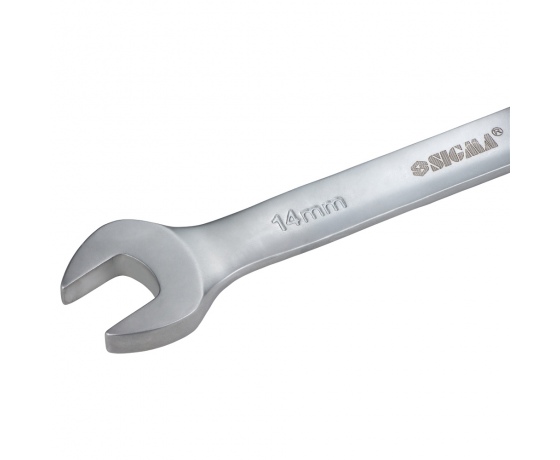 Фото 5 - Ключ рожково-накидной трещоточный 14мм CrV satine SIGMA (6022141)