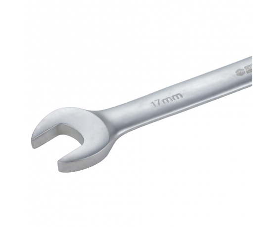 Фото 5 - Ключ рожково-накидной трещоточный 17мм CrV satine SIGMA (6022171)