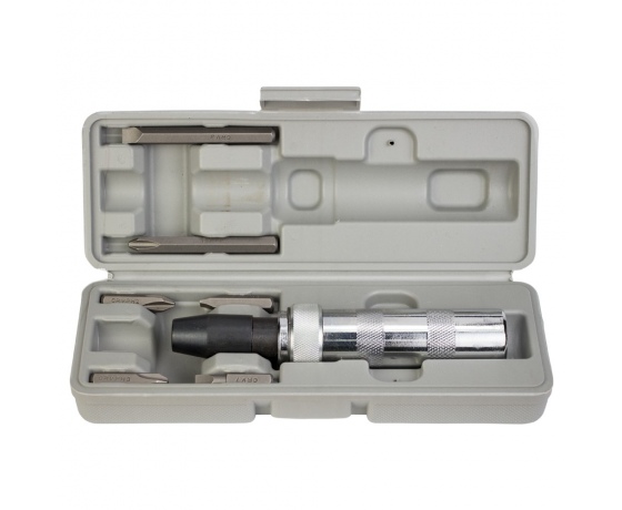 Фото 3 - Отвертка ударно-поворотная с битами 8шт CRV (пластик кейс) SIGMA (4004011)