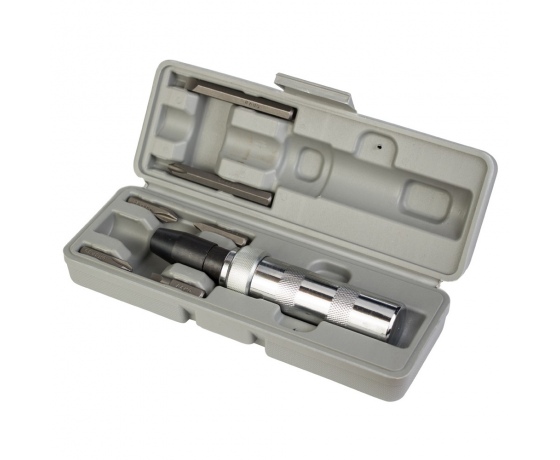 Фото 2 - Отвертка ударно-поворотная с битами 8шт CRV (пластик кейс) SIGMA (4004011)