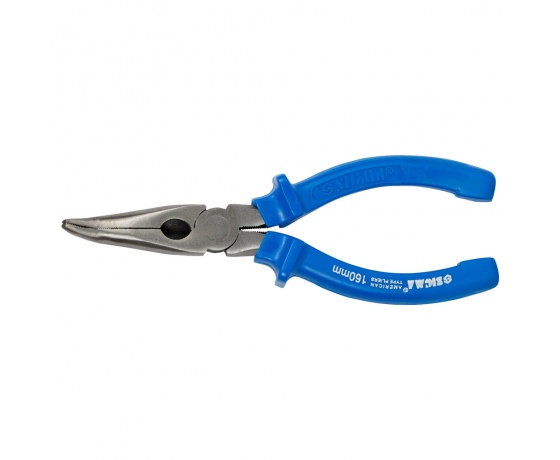 Фото 3 - Длинногубцы изогнутые 160мм синие SIGMA (4356161)
