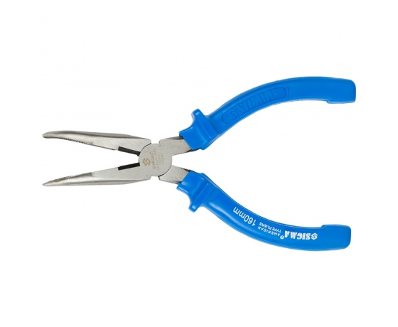 Фото 4 - Длинногубцы изогнутые 160мм синие SIGMA (4356161)