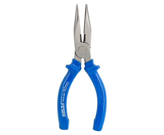 Фото 3 - Длинногубцы прямые 160мм синие SIGMA (4357161)