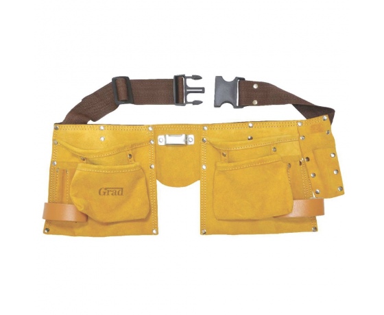 Фото 2 - Пояс слесарный (кожаный) 11 карманов GRAD (9450765)