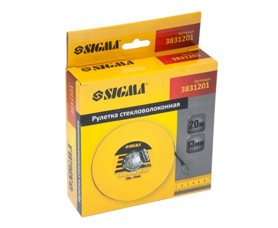 Фото 4 - Рулетка стекловолокно 20м×13мм SIGMA (3831201)