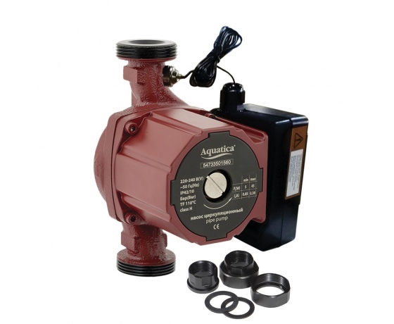 Фото 2 - Насос циркуляционный с термодатчиком 65Вт Hmax 4м Qmax 63л/мин Ø1