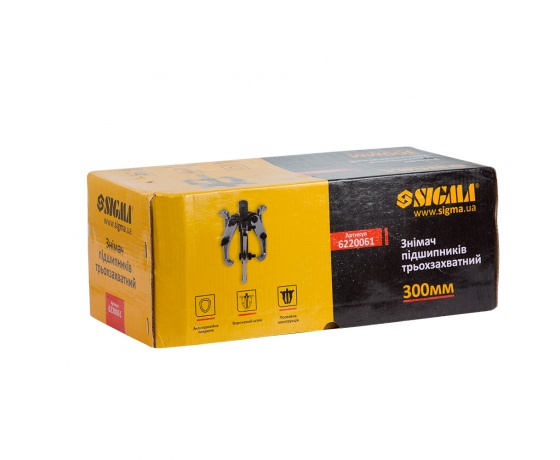 Фото 5 - Съемник подшипников трехзахватный 300мм SIGMA (6220061)