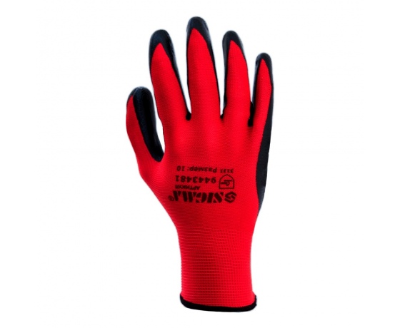 Фото 3 - Перчатки трикотажные с нитриловым покрытием (манжет) SIGMA (9443481)