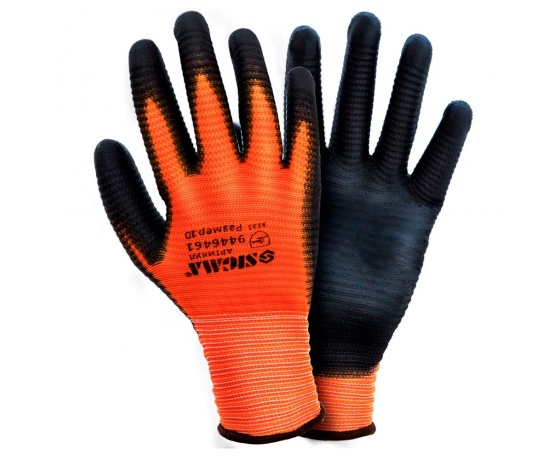 Фото 2 - Перчатки трикотажные с ПУ покрытием (манжет) SIGMA (9446461)