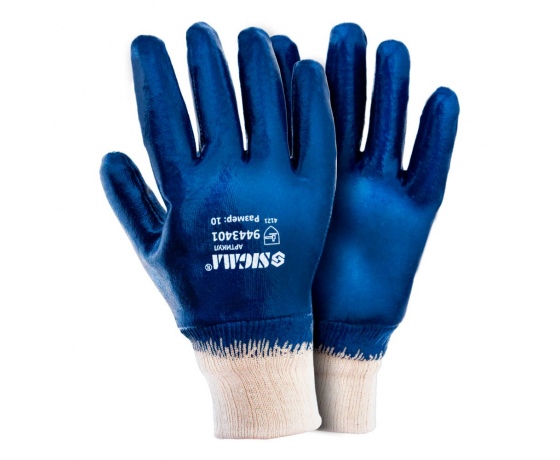 Фото 2 - Перчатки трикотажные с нитриловым покрытием SIGMA (9443401)