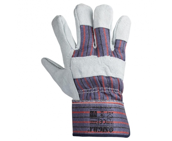 Фото 4 - Перчатки комбинированные замшевые (цельная ладонь) SIGMA (9448361)