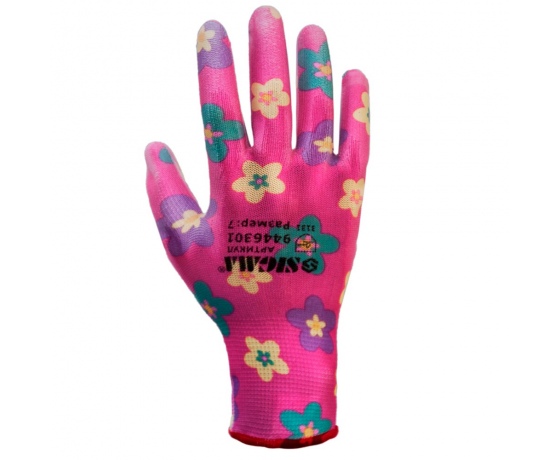 Фото 3 - Перчатки с ПУ покрытием (красные манжет) SIGMA (9446301)