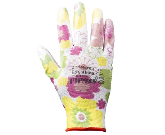 Фото 4 - Перчатки с ПУ покрытием (белые манжет) SIGMA (9446361)