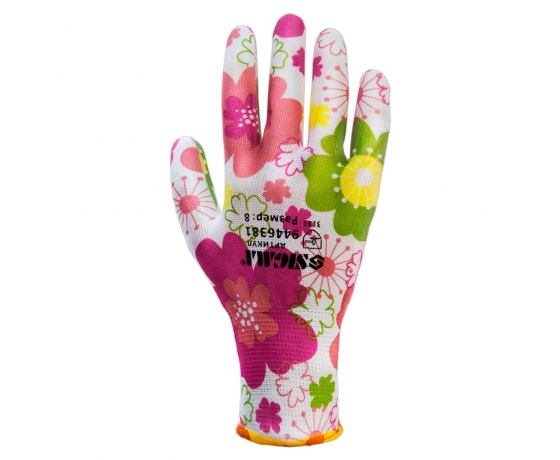 Фото 3 - Перчатки с ПУ покрытием (белые манжет) SIGMA (9446381)