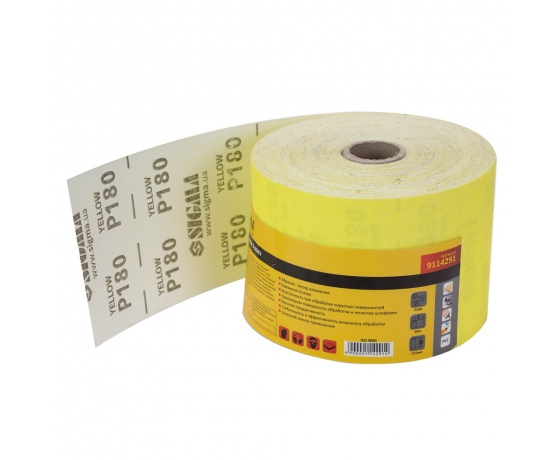Фото 2 - Шлифовальная бумага рулон 115мм×50м P180 SIGMA (9114291)