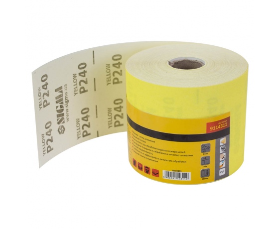 Фото 2 - Шлифовальная бумага рулон 115мм×50м P240 SIGMA (9114311)