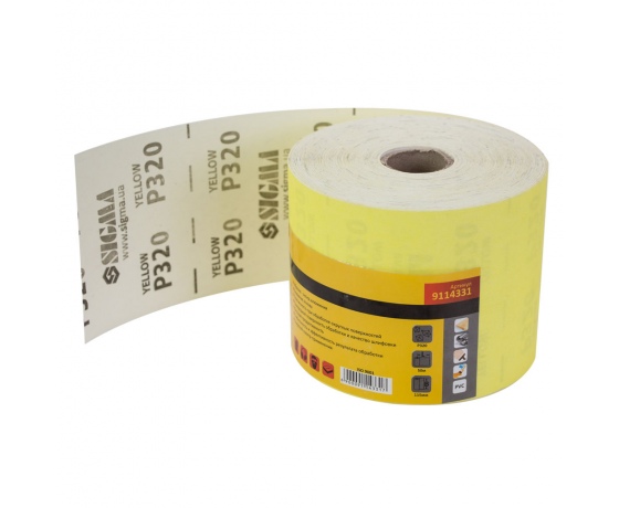 Фото 2 - Шлифовальная бумага рулон 115мм×50м P320 SIGMA (9114331)