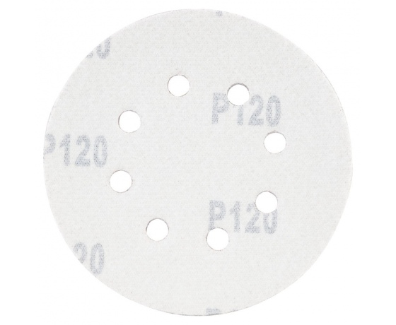 Фото 3 - Шлифовальный круг 8 отверстий Ø125мм P120 (10шт) SIGMA (9122671)