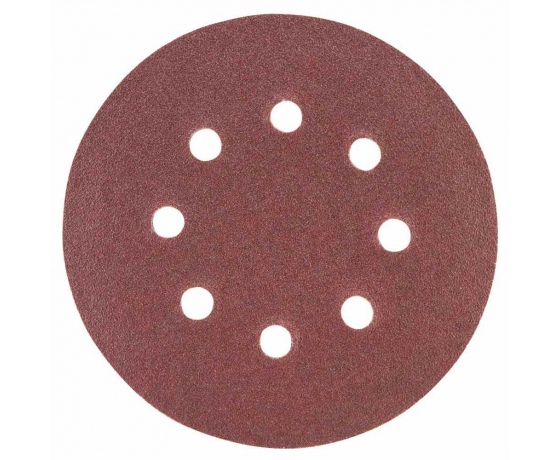 Фото 2 - Шлифовальный круг 8 отверстий Ø125мм P120 (10шт) SIGMA (9122671)