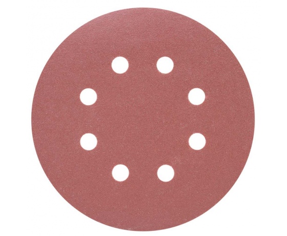 Фото 2 - Шлифовальный круг 8 отверстий Ø125мм P240 (10шт) SIGMA (9122711)