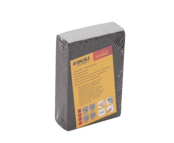 Фото 4 - Губка шлифовальная четырехсторонняя 100×70×25мм P100 SIGMA (9130661)