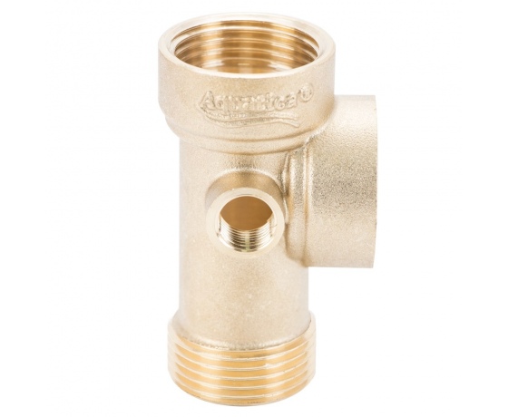 Фото 2 - Соединитель пятивыводной 80мм 1”М×1”F×1”F×1/4”M×1/4”F ∠180° AQUATICA (779599)