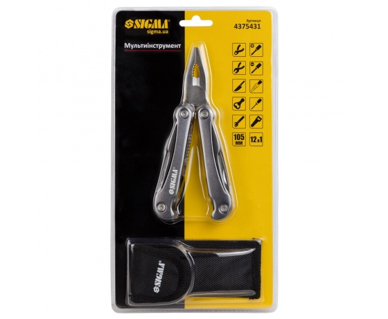 Фото 5 - Мультиинструмент 12в1 (чехол) SIGMA (4375431)